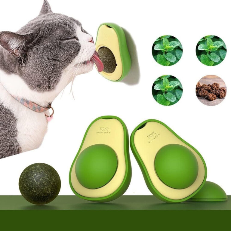 KIT de Abacate De Brinquedo Para Gatos Com Catnip 