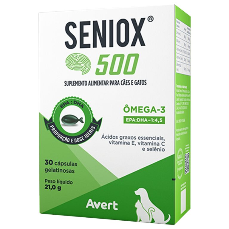 Seniox 500 mg Avert 30 Cápsulas Suplemento para C