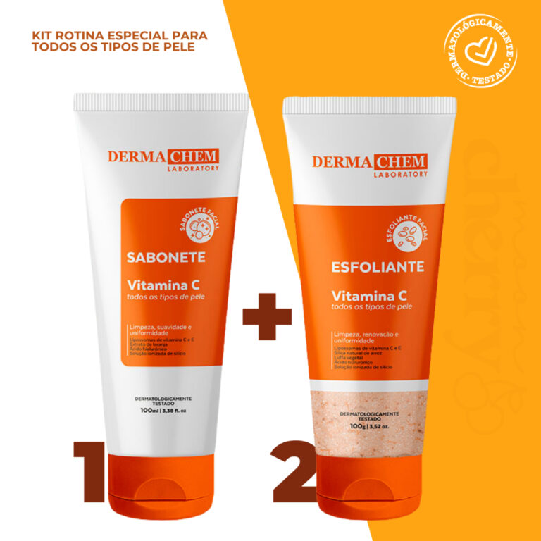 Kit Skincare Vitamina C Sabonete + Esfoliante Clar