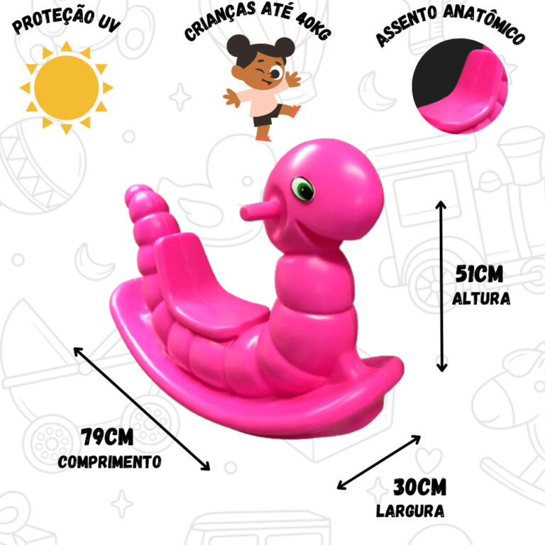 Gangorra Minhoca Balanço Criança Infantil Nhoca 