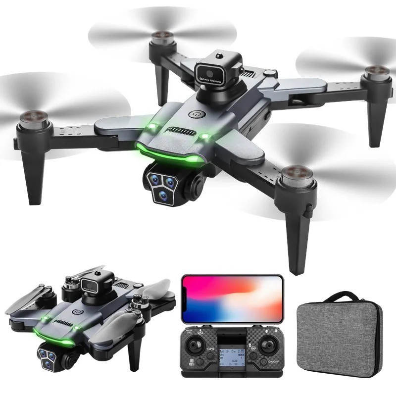 Drone S166 Dual Câmera 8K com GPS e Wi-Fi 5GHz – Voo de 1km e Bateria 3000mAh