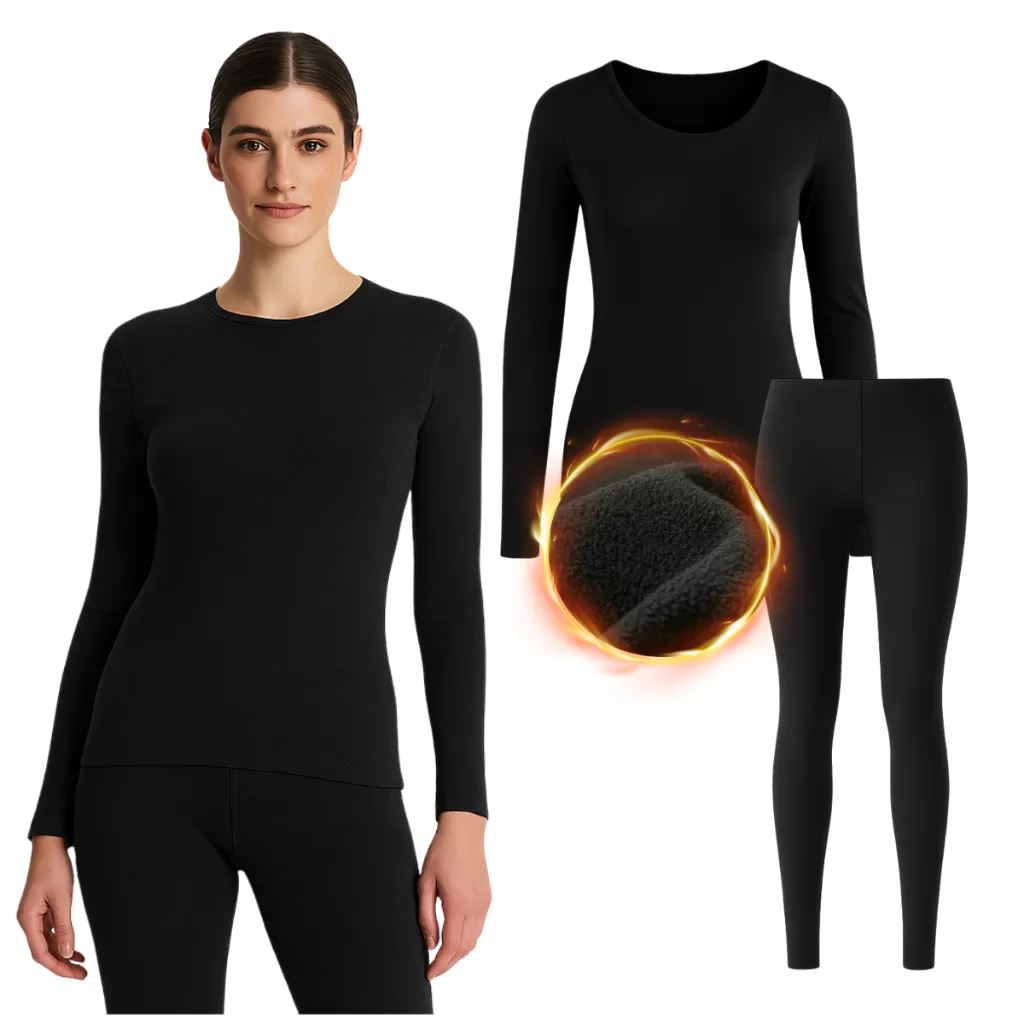 Conjunto Térmico Segunda Pele Feminino Flanelado Frio Moda Inverno