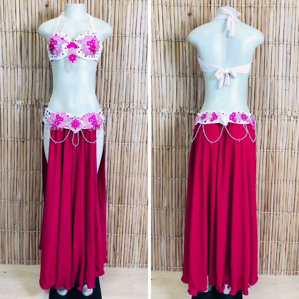 [Liquidação] Dança do Ventre Traje Bordado Completo – Pronta Entrega – TPCL-770