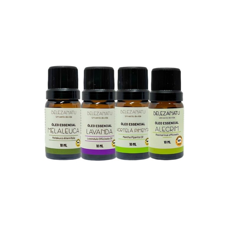 KIT 04 ÓLEOS BELEZANATU MELALEUCA LAVANDA HORTEL