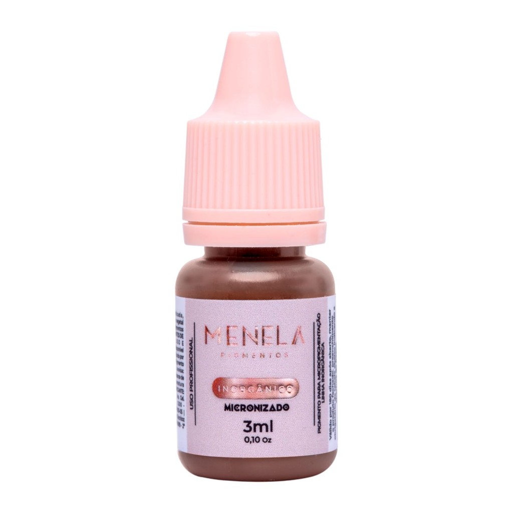 Pigmento Menela Mr. Boss (Castanho Claro) 3ml – Inorgânico Micropigmentação Sobrancelhas