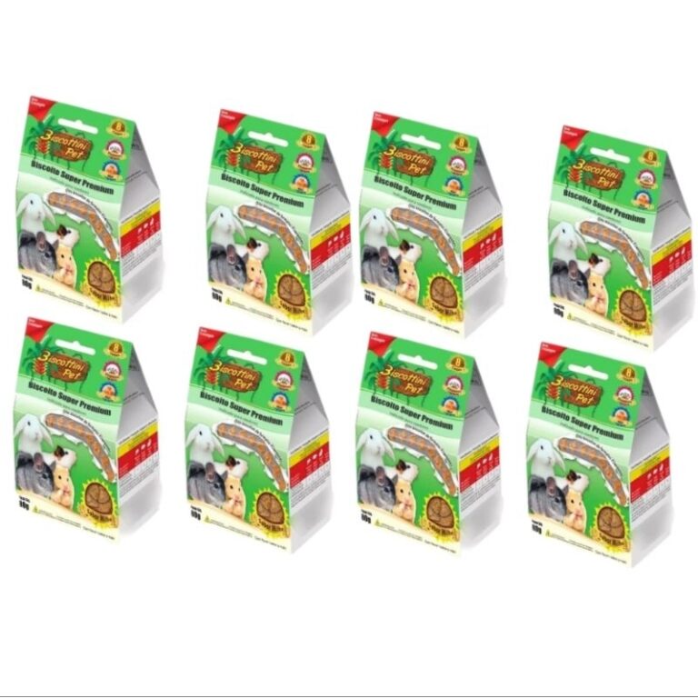 Kit 8 Biscoitos Para Roedores Petisco Biscottini P