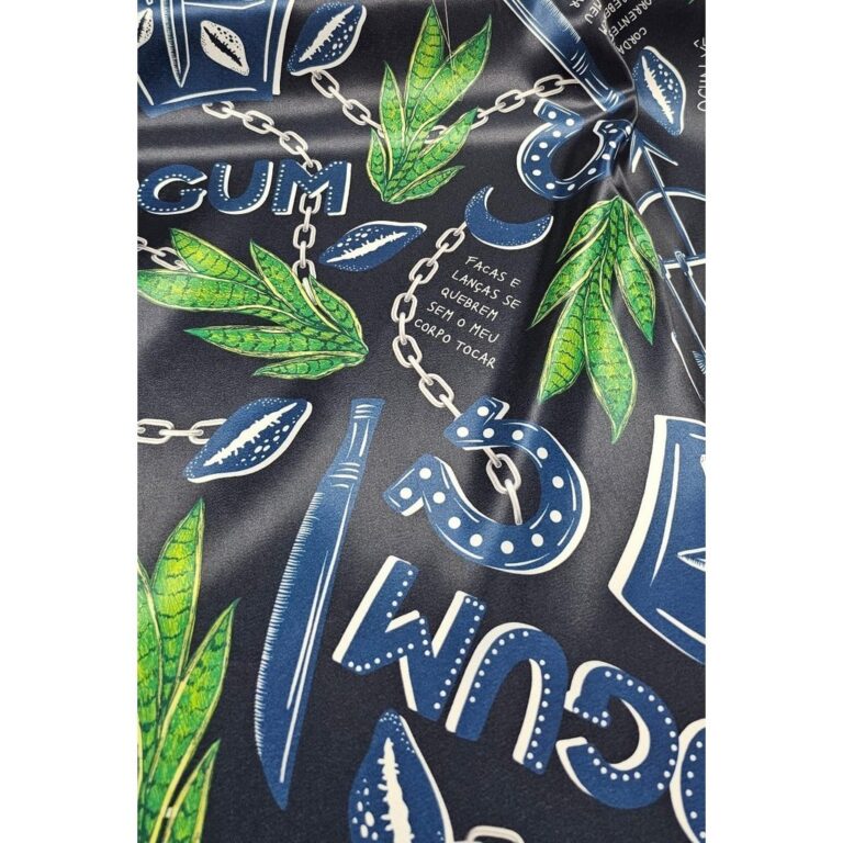 Tecido Cetim Estampado Digital Ogum