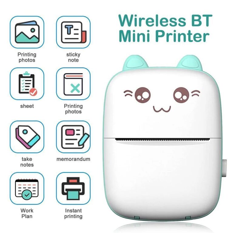 Mini Impressora Térmica Portátil De Bolso Sem Fi