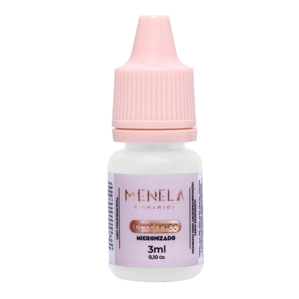Pigmento Menela Mr. Snow (Branco) 3ml – Inorgânico Micropigmentação Sobrancelhas