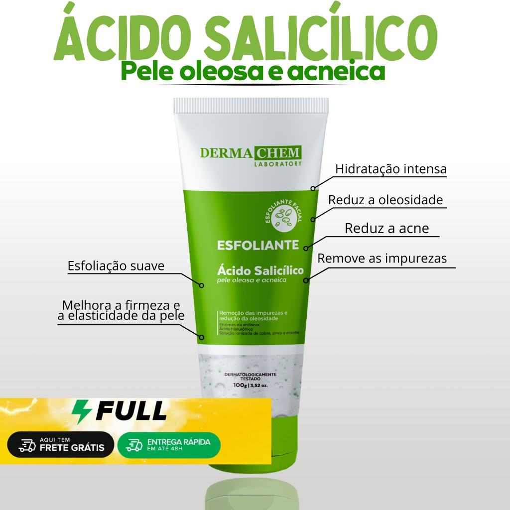 Gel Esfoliante Enzimático Dermachem 100ML