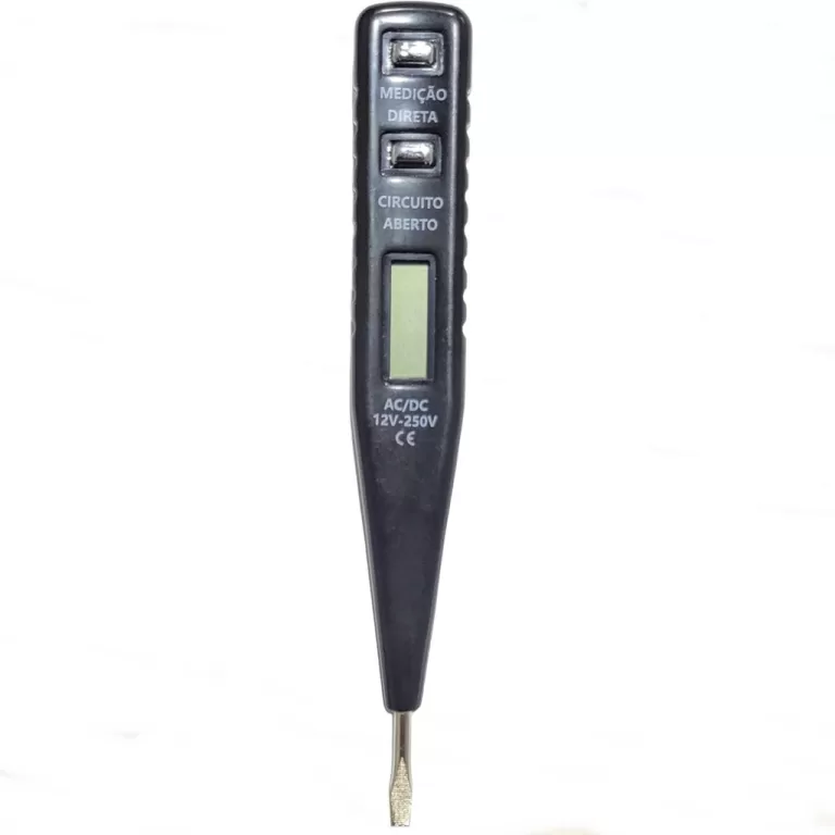 Caneta Chave Teste De Voltagem Digital 12v a 250v 