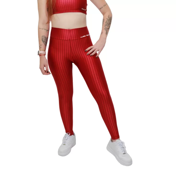 Calça Legging Poliamida 3D New Zig Cintura Bem Al
