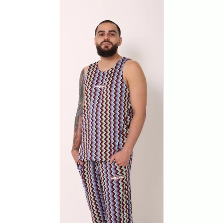 Regata + Calça Conjunto Masculino Malha Lanzinha 