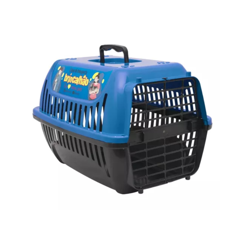 Caixa De Transporte Gato Cachorro Pequena N2 Até 6Kg 30x46Cm