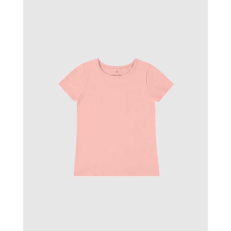 Blusa Infantil Menina Decote Redondo Em Algodão M