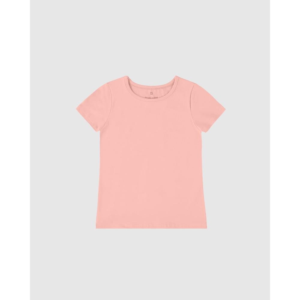 Blusa Infantil Menina Decote Redondo Em Algodão Malwee Kids