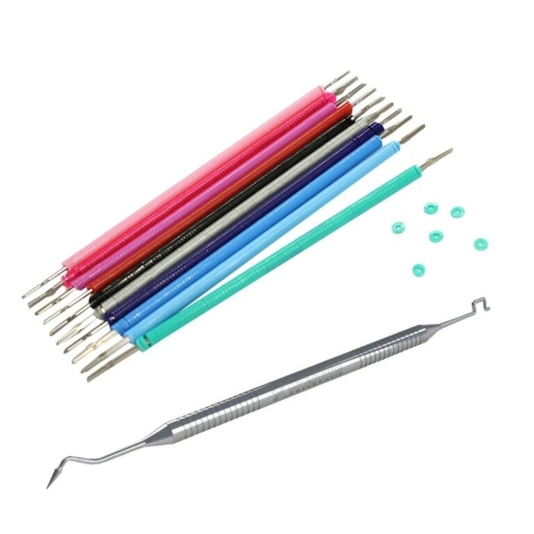 Kit Para Aparelho Ortodôntico 10 Cores + 1 Aplica