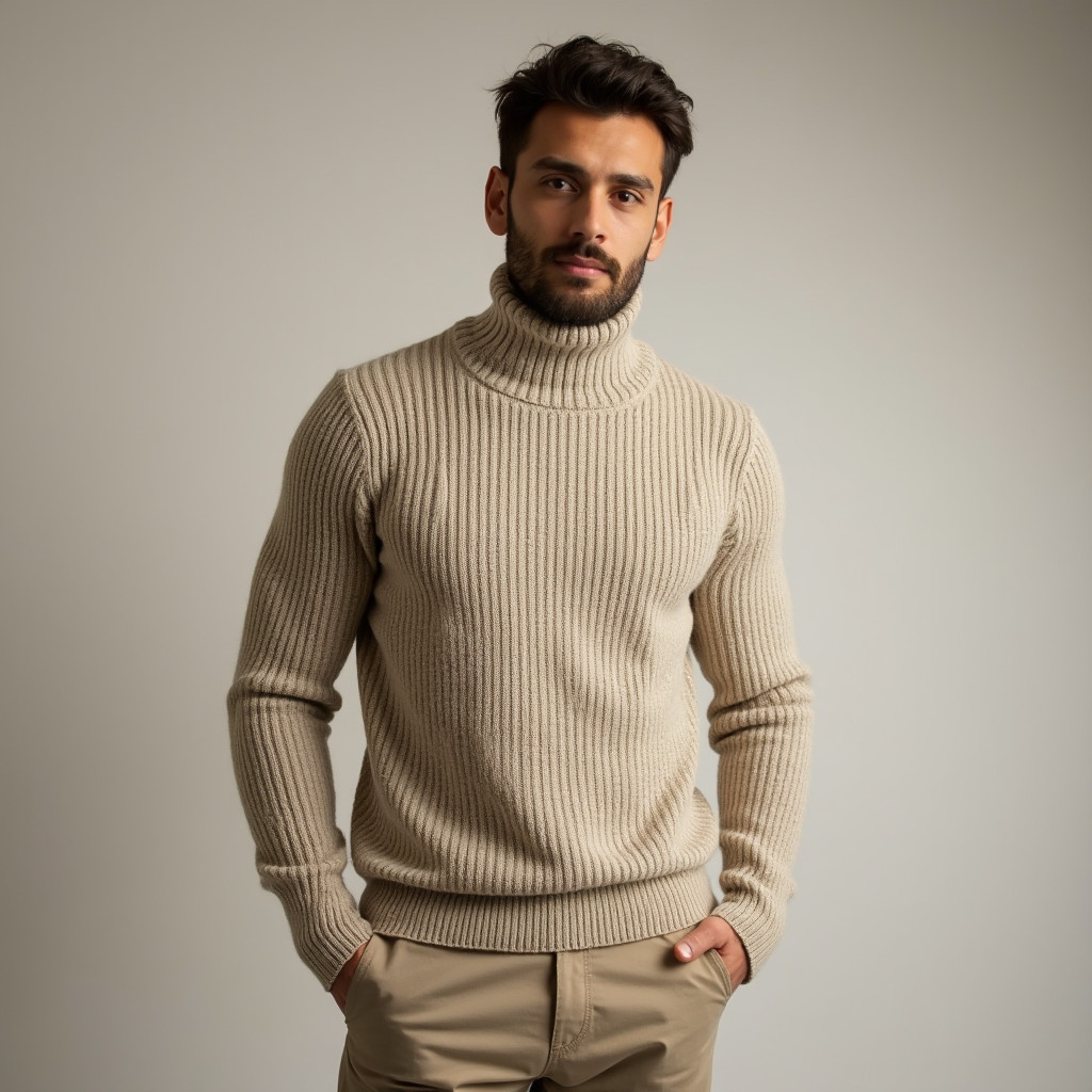 Suéter Cacharrel Premium Gola Alta Masculino Manga Longa Camiseta Roupa De Frio Inverno Agasalho