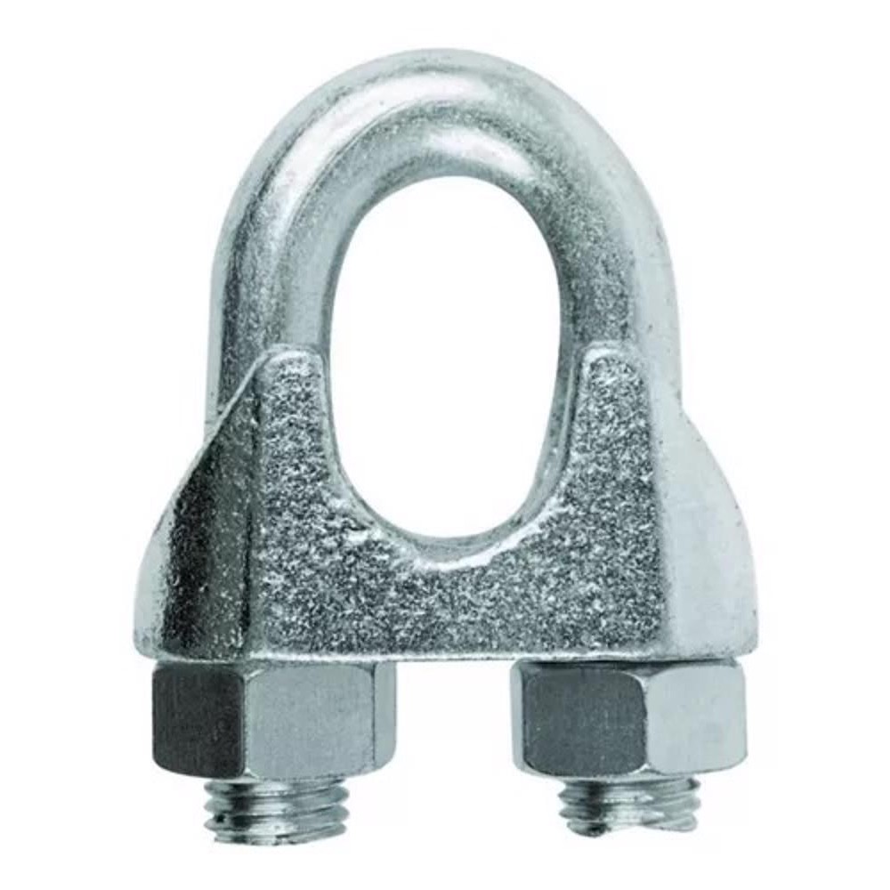 Clips Grampo Para Cabo De Aço 3/16 4,8mm Polegadas 100 Unidades