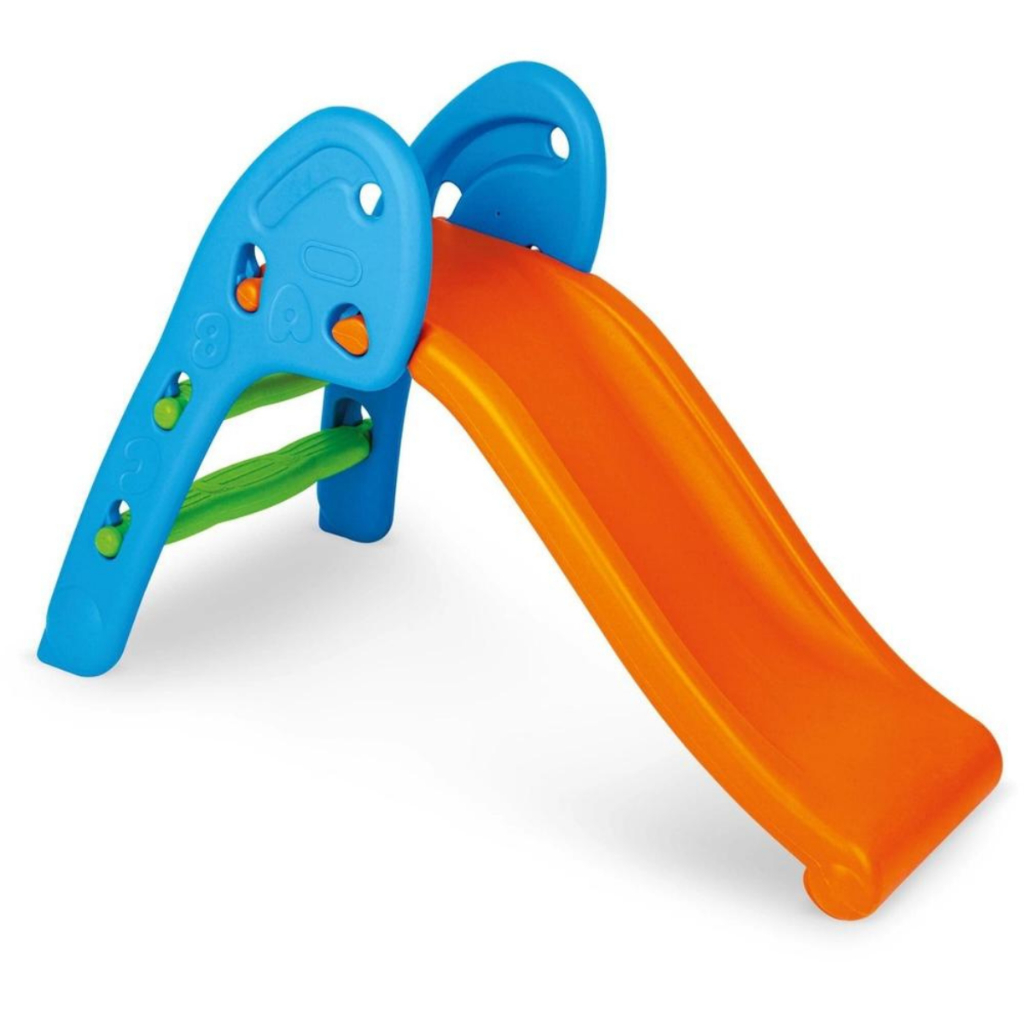Escorregador Infantil para Criança 2 Degraus Parque Diversão Playground Dobrável Escorrega