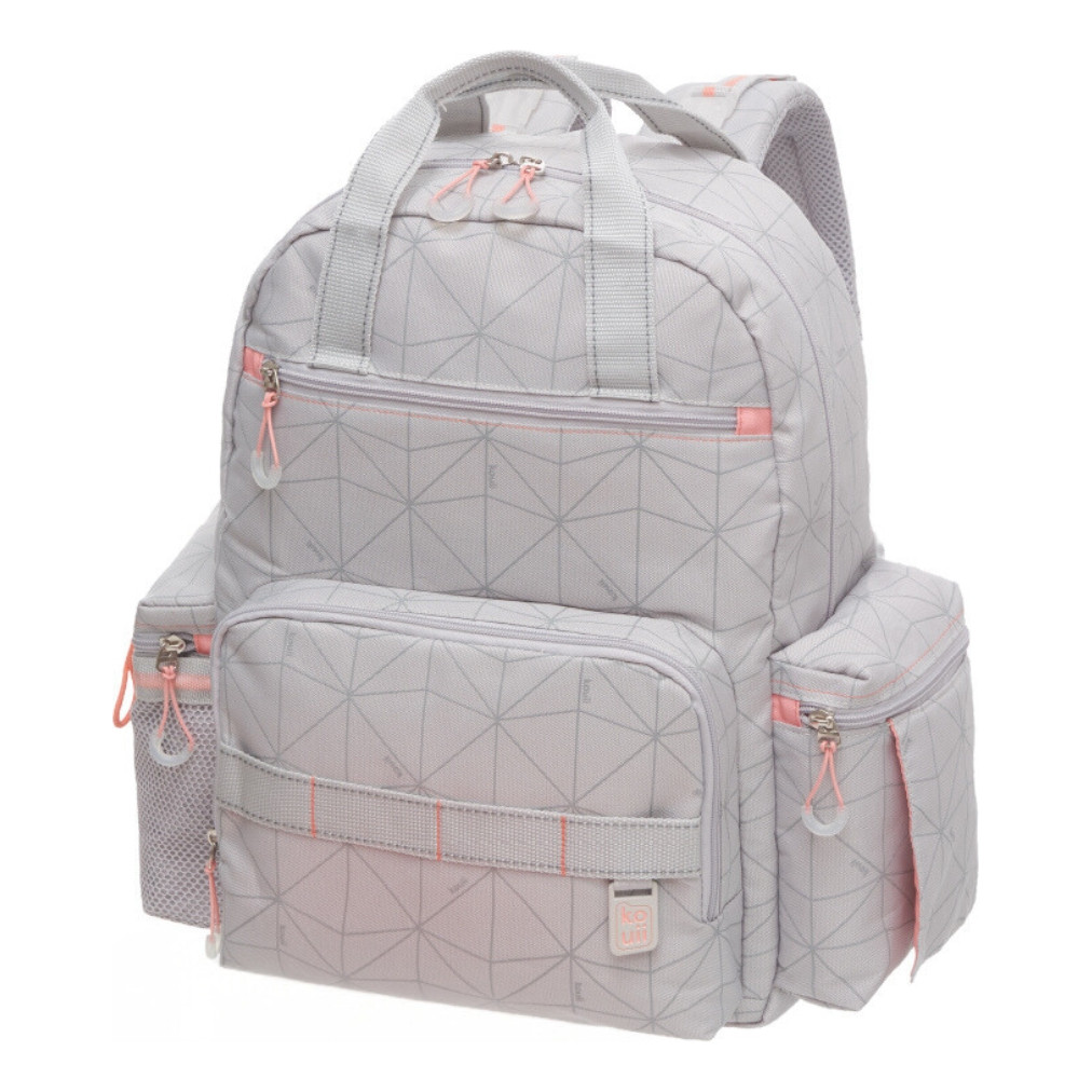 Mochila Maternidade Bolsa Impermeável Unisex Cor Cinza