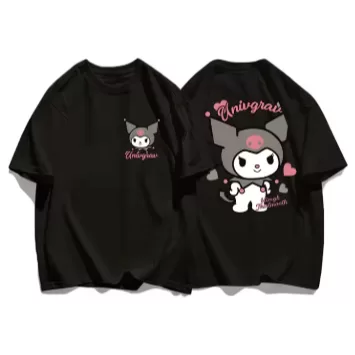 Camiseta   Kuromi  Adulto/Infantil Lançamento Cam