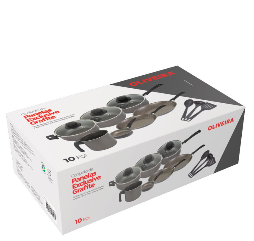 CJ 10 PEÇAS GRAFITE DEC