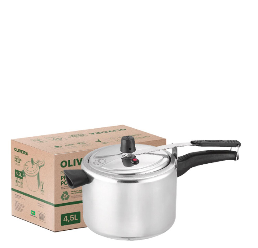 PANELA DE PRESSÃO 4,5L POLIDA