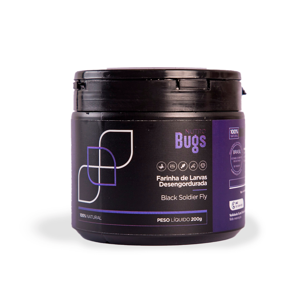 NUTRO BUGS FARINHA DE LARVAS SUPER PROTEICA 200G