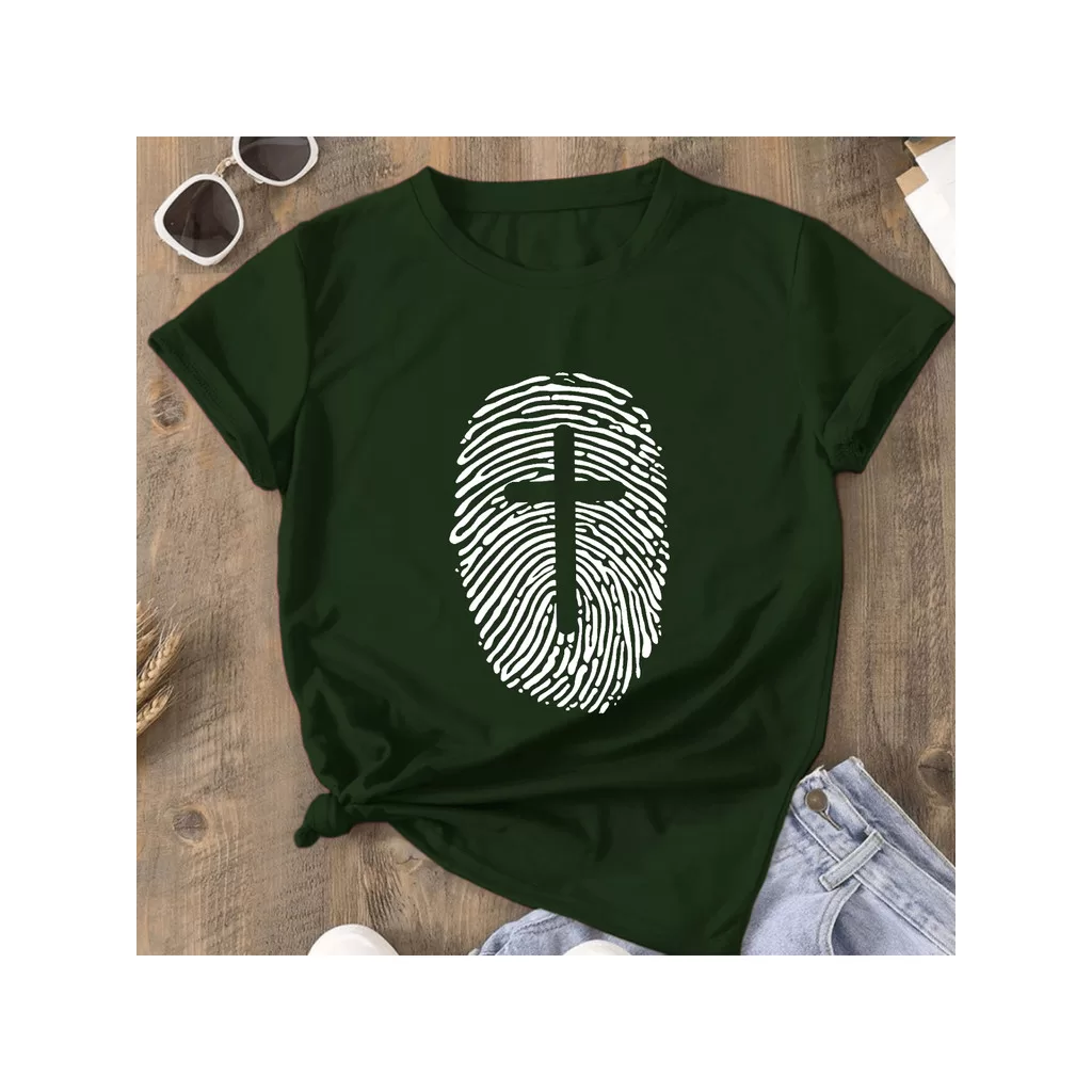 blusa camisetao Feminina T-Shirt digital cristã