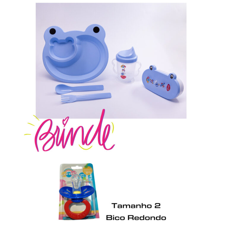 kit 5 peças Pratinho introdução alimentar para 