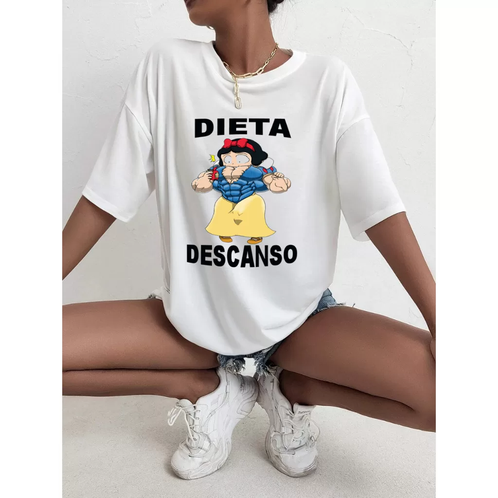 Camiseta meme Academia | Dieta e Descanso Meme Academia Maromba Musculação