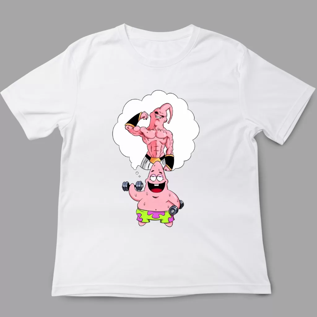 Camiseta Treino Academia – Patrick estrela –  majin boo maromba