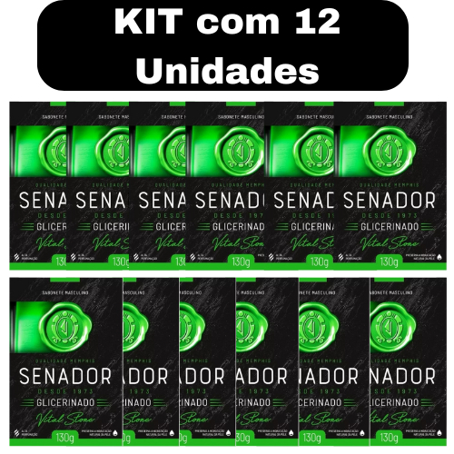 KIT c/ 12 Unidades Sabonetes Senador em Barra Masc