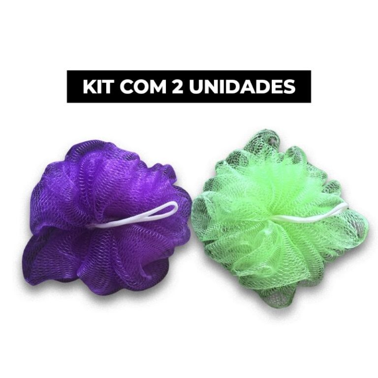 ESPONJA BUCHA de Banho e Nylon ecom Cordinha kit c