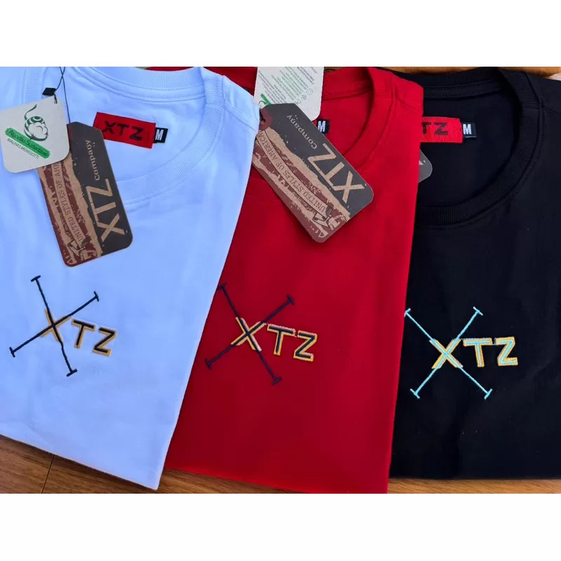 CAMISETA GOLA O BORDADA