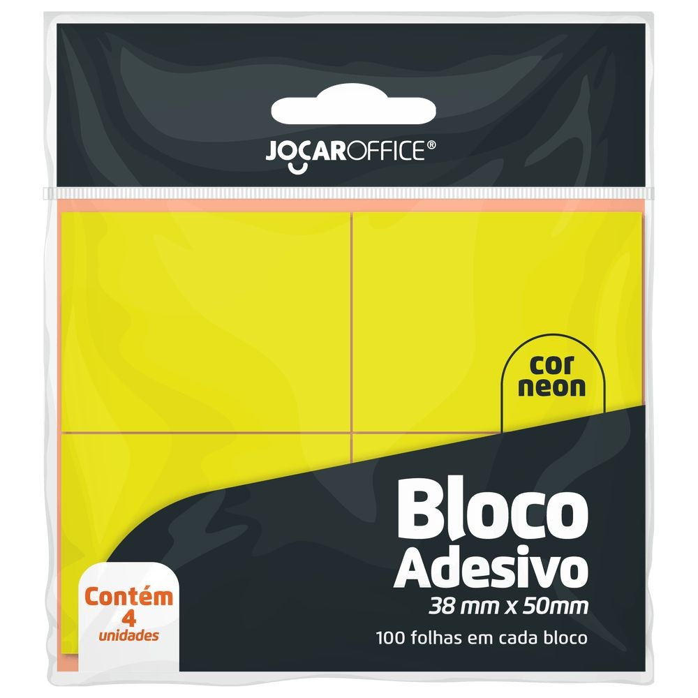 Bloco Adesivo Cor Neon