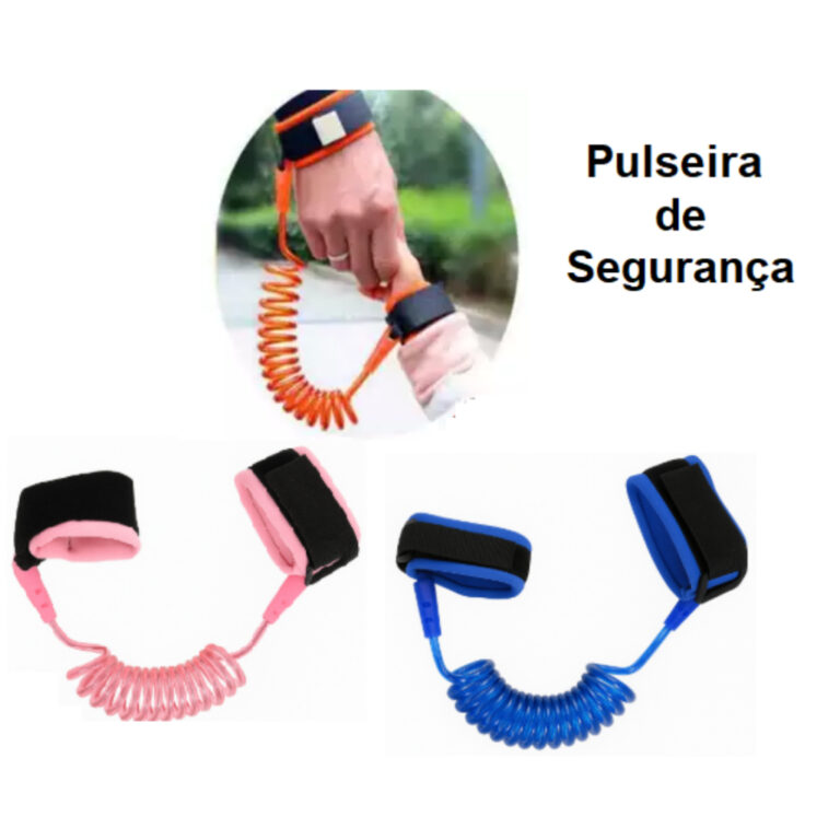 Pulseira de Segurança Infantil c/ Cordão Guia De