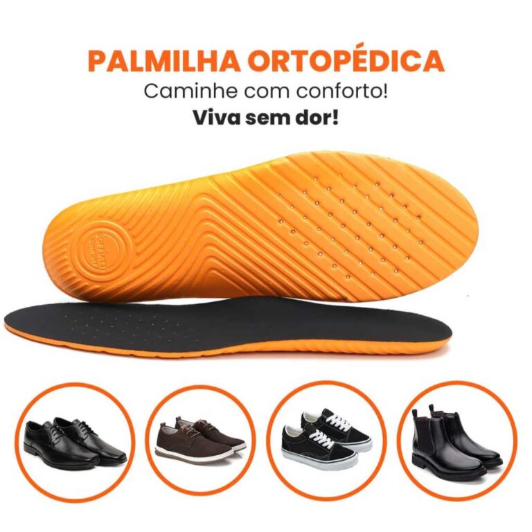 Palmilhas Ortopedica Anatomica P.U em Gel Super Co