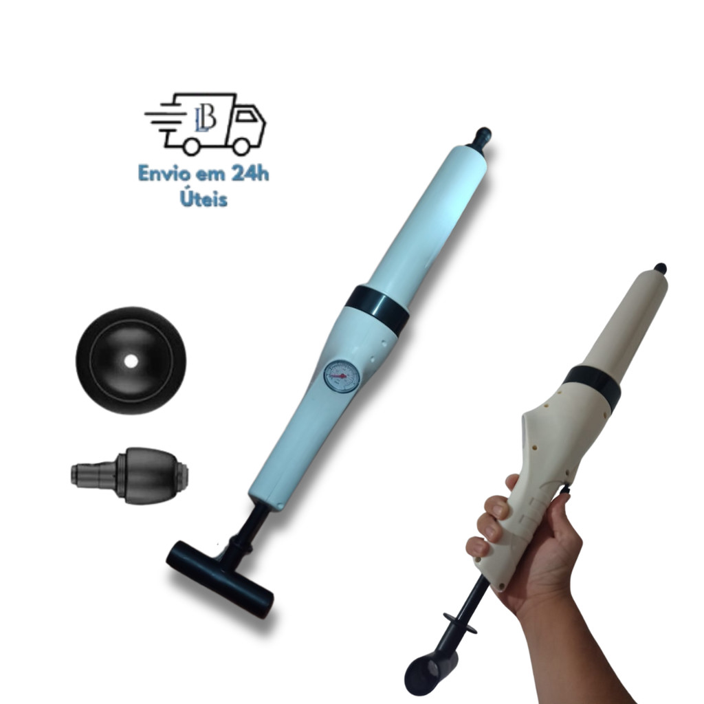 Desentupidor de Vaso Pistola Alta Pressão – Ralo, Pia e Cano