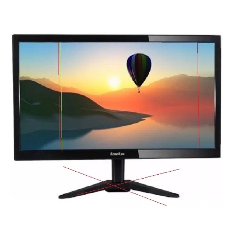Monitor Led 17 Brazilpc 20wr vga/vesa Preto Bpc-20