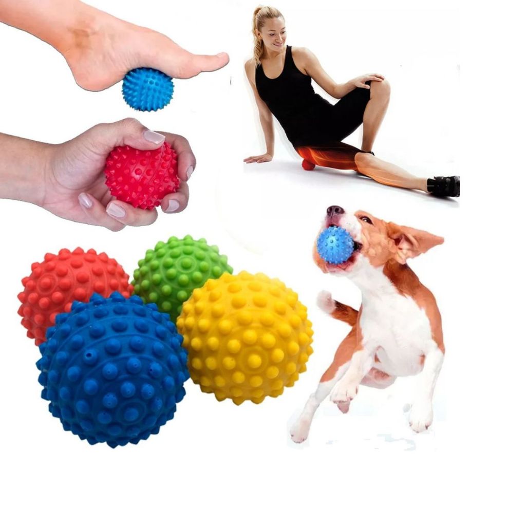 Kit 2 a 12 Bolinha Cravo Antistress Brinquedo Para Cães e Gato Fisioterapia