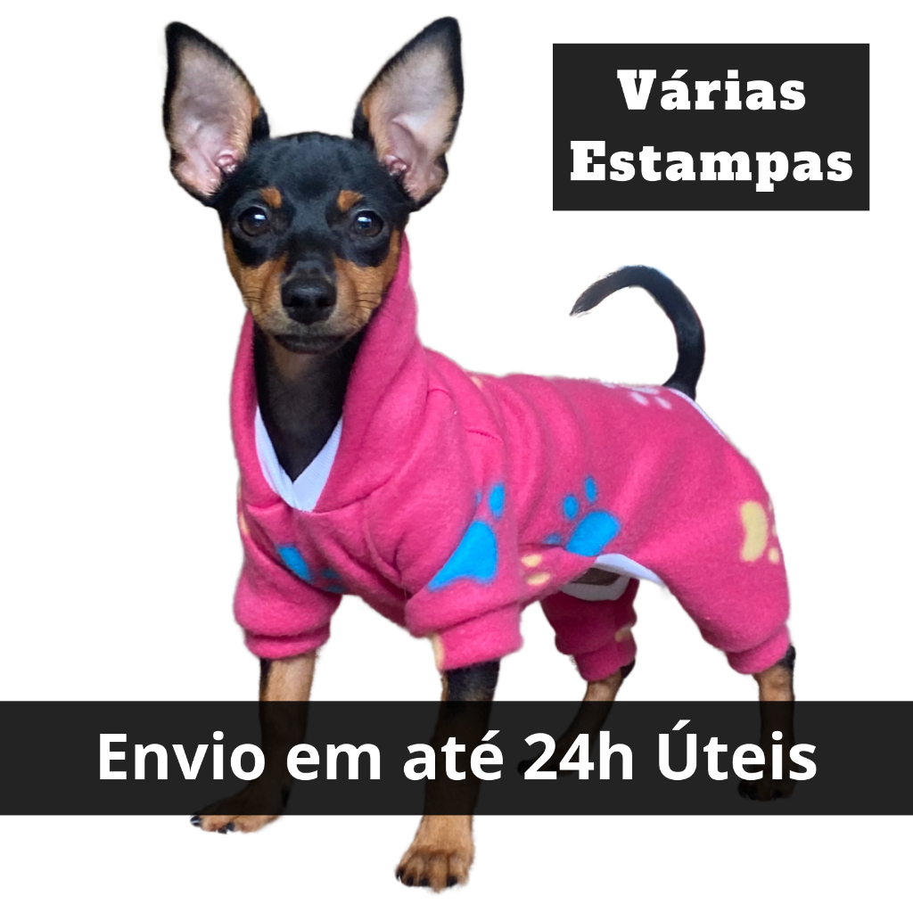 Macacão com Capuz Roupinha Pet Inverno – Roupa para Macho e Fêmea De Cachorro Pequeno a Grande Porte