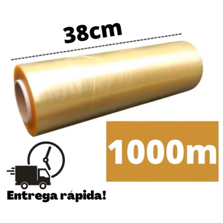 1000 Metros Rolo Bobina Plástico De Filme PVC 38c