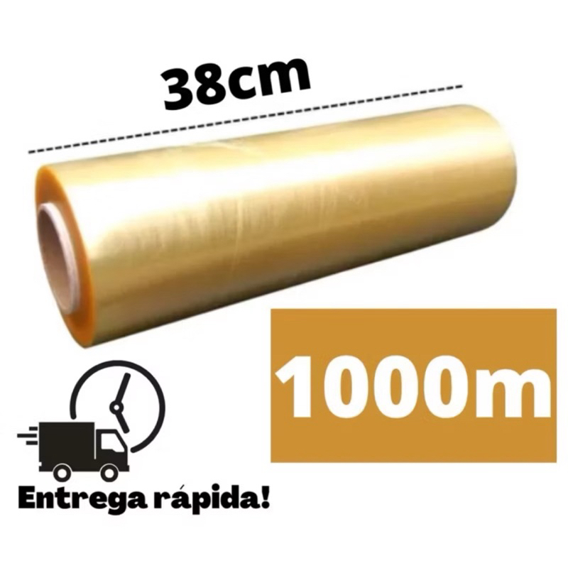 1000 Metros Rolo Bobina Plástico De Filme PVC 38cm x 1000m – Resinite