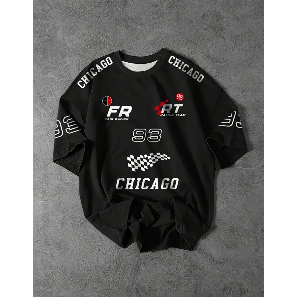 Camiseta Jersey Masculina Baseball Basquete Manga Curta Básica Chicago cod 498