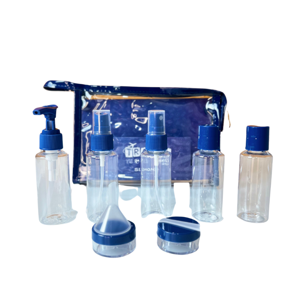 Frascos Para Viagem Kit 10 Peças Creme Cosméticos Pote Higiene Pessoal