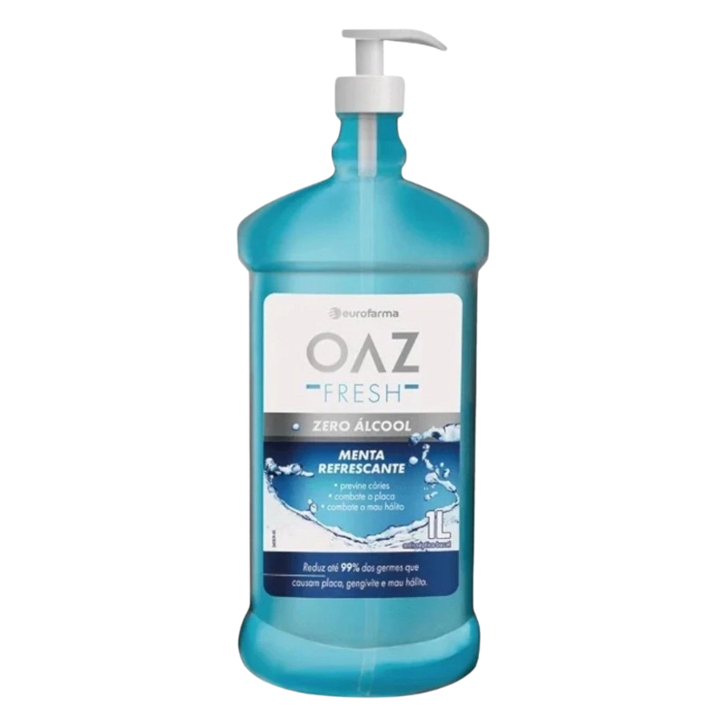 Antisséptico Bucal Oaz Fresh Menta Refrescante Zero Álcool 1L