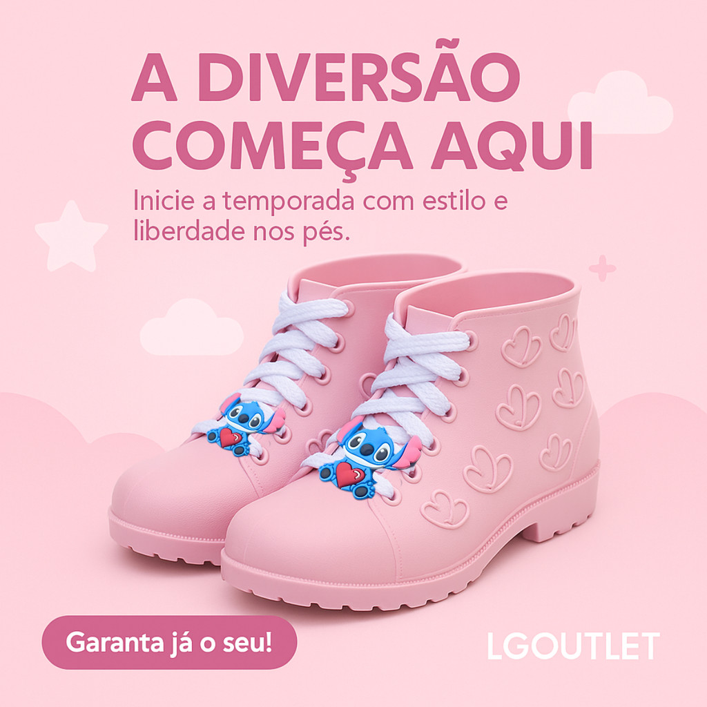 Botinha Casual Infantil Feminina Estilo Coturno Macia e Confortavel