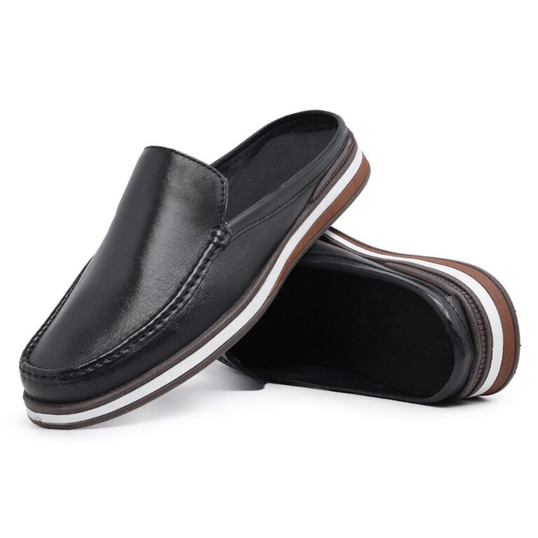 Mocassim Mule Masculino Casual Despojado Moderno e